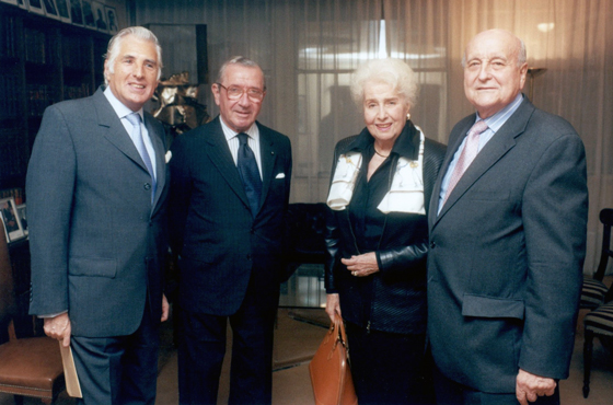 Sr. Gonzalo Pereyra de Olazábal, Dr. Víctor Luis Funes, Da. Jeannette Arata de Erize y Dr. Antonio Estrany y Gendre