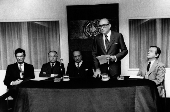 Ricardo Zinn, Oscar Alvarado Uriburu (h), José Severo Caballero, Emb. Carlos Manuel Muñiz y Roberto Cortés Conde