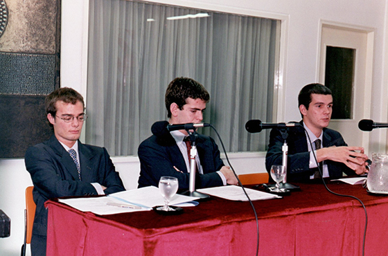 Lic. Enrique Avogadro, Lic. Federico A. Peña y Lic. Marcos Peña
