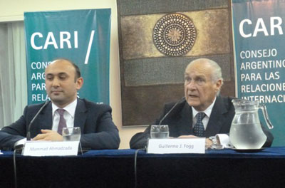 Embajador Mammad Ahmadzada y Guillermo J. Fogg