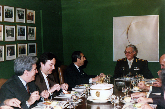 Dr. Jorge H. Lavopa, Dr. José María Lladós, Dr. Jorge A. Aja Espil y Teniente General Martín Balza