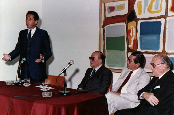 Juan Carlos Blanco, Emb. Carlos Manuel Muñiz, Emb. Luis Barrios Tassano y Prof. Carlos M. Gelly y Obes