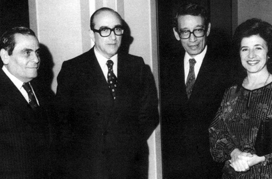 Emb. Mustafá Mohamed Tawfik, Emb. Carlos Manuel Muñiz, D. Boutros Boutros Ghali y Sra Rosa Aldao de Urien
