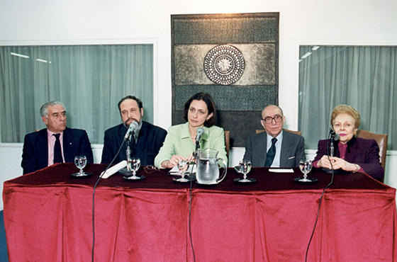 Emb. Jesús Fernando Taboada, Embajador de Bulgaria en la Argentina D. Atanas Y. Budev, Dra. Nadhezda Mihailova, Emb. Carlos Manuel Muñiz y Emb. Nelly Freyre Penabad