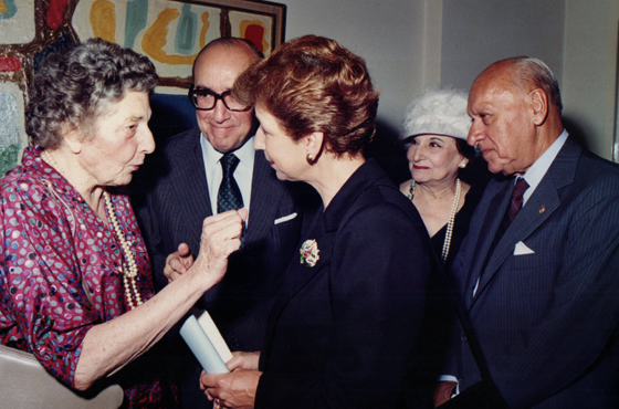 Lucrecia de García Arias, Carlos Manuel Muñiz, Marta Canessa de Sanguinetti y Juan R. Aguirre Lanari