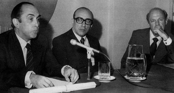Alte. Carlos Castro Madero, Emb. Carlos Manuel Muñiz y Dr. Nicanor Costa Méndez