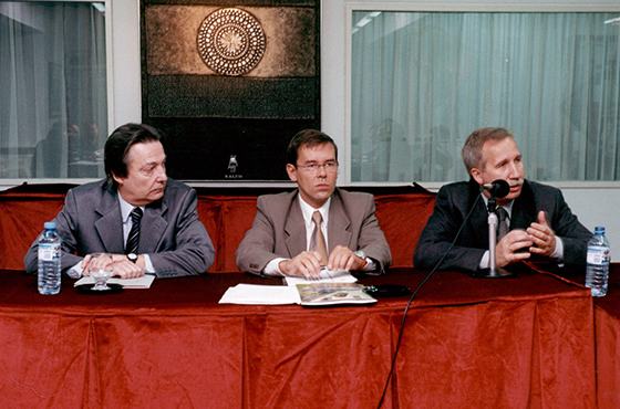 José María Lladós, Paul Linnarz y Hans Blomeier