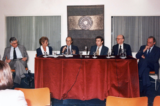 Dra. Hortensia Gutiérrez Posse, Dr. Julio Barboza, Dr. Fabricio Guariglia, Dr. Edgardo Rotman y Dr. Eugenio Zaffaroni