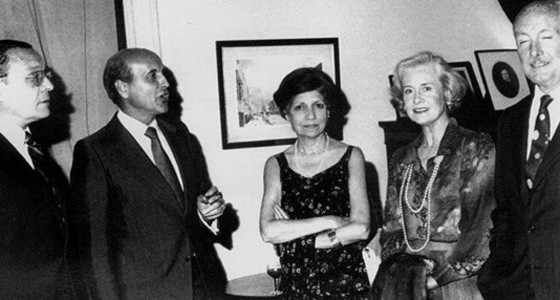 Dr. Alberto Rodríguez Galán, Dr. Antonio Estrany y Gendre, Sra. Dora Colombres de Rodríguez Galán, Sra. Aida López Aufranc y Gral. Alcides López Aufranc