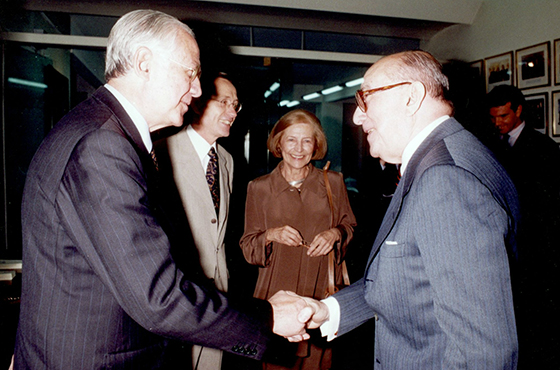 D. Guido Di Tella, Dr. Adalberto Rodríguez Giavarini, Da. Nelly Rubira de Di Tella y Emb. Carlos Manuel Muñiz