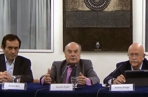 Gustavo Beliz, Eduardo Airaldi y Andrés Ortega