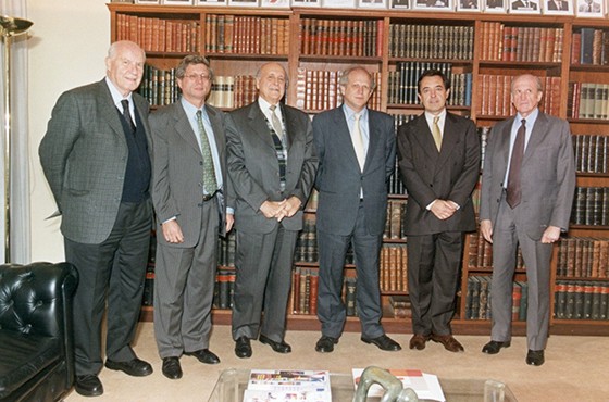 Vittorio Orsi, Guillermo Strauss, Antonio Estrany y Gendre, Carlos D. Malamud, Felipe A. M. de la Balze y Mario Cámpora