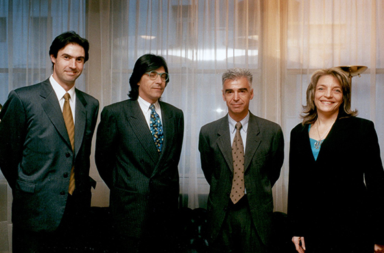 Dr. José Luis Sánchez, Arq. Federico Aja Espil, Arq. Jordi Farrando e Ing. Lila Kowalewski