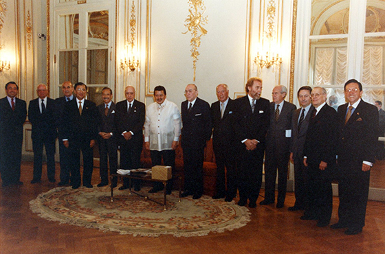 Felipe A. M. de la Balze, Mariano J. de Nevares, Enrique Molina Pico, Domingo Siazón, Jorge A. Aja Espil, Juan R. Aguirre Lanari, Presidente Joseph Ejército Estada, Carlos Manuel Muñiz, Oscar Camilión, Juan Luis Garibaldi, Eduardo A. Roca, José María Lladós, Alberto Rodríguez Galán y José Pardo