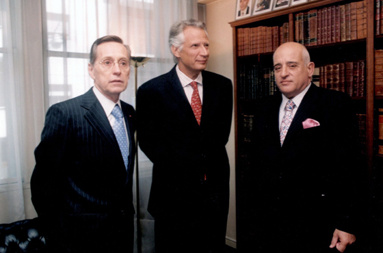 Adalberto Rodríguez Giavarini, Dominique de Villepin y Anibal Jozami