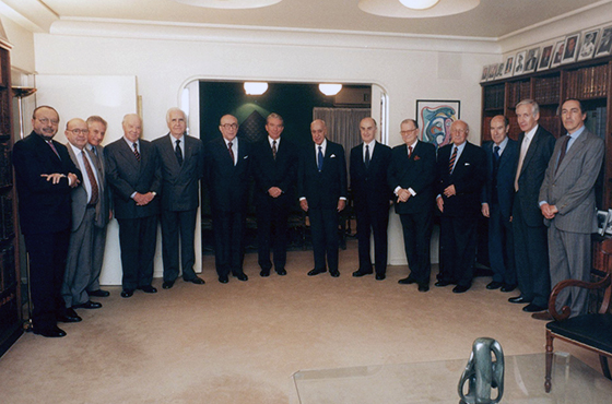 Ovidio Bellando, Vicente Arnaud, Jorge Hugo Herrera Vegas, Alberto Dumont, Carlos Ortiz de Rozas, Carlos Manuel Muñiz, Paul Dijoud, Juan R. Aguirre Lanari, Juan Carlos Beltramino, Carlos Conrado Helbling, Jorge Macri, Raúl Quijano, Andrés von Buch y Fernando Petrella