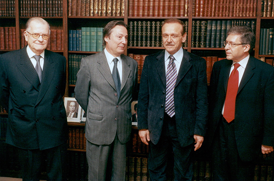Carlos C. Helbling, José María Lladós, Yasser Abed Raboo y Yossi Beilin