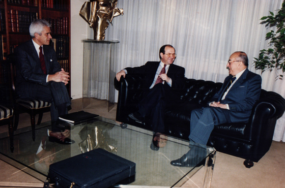 Emb. Vicente Espeche Gil, D. Mate Granic y Emb. Carlos Manuel Muñiz
