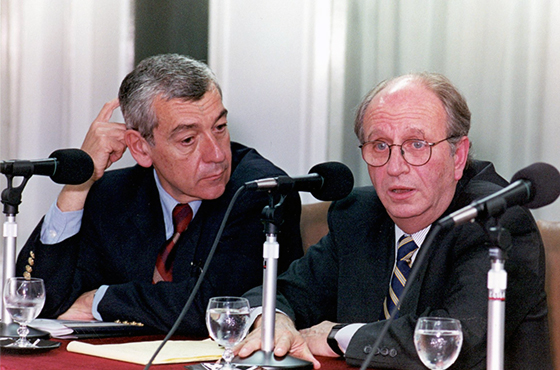 Dr. José Octavio Bordón y D. Peter Hakim