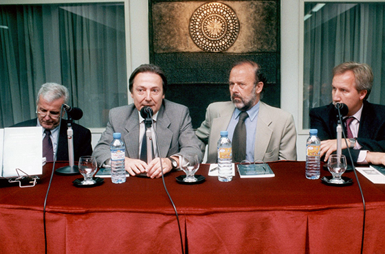 Félix Peña, José María Lladós, Eduardo Amadeo y Hans Blomeier