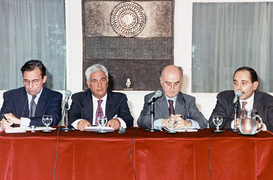Estanislao Zawels, Emilio J. Cárdenas, Juan Carlos M. Beltramino y Antonio A. Isso