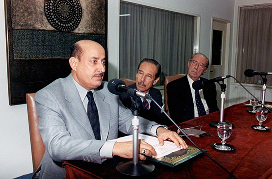 D. Abdelaziz Touijri, Dr. Jorge A. Aja Espil y Dr. Carlos Floria