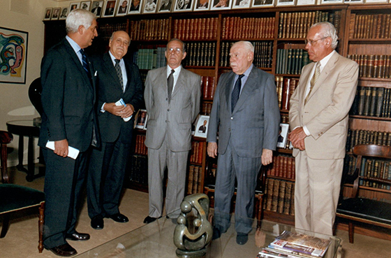 Dr. Emilio Cárdenas, Dr. Antonio Estrany y Gendre, Dr. Jorge E. de la Rúa, Dr. Juan Trilla y Dr. Jorge Reinaldo Vanossi