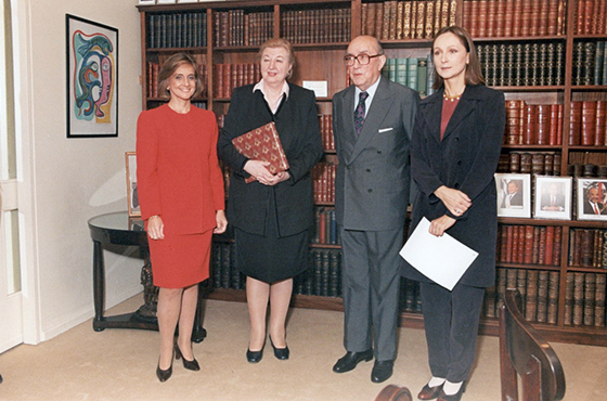 Sra. Teresa A. L. de Bulgheroni, Sra. Irina Rodimtseva, Emb. Carlos Manuel Muñiz y Sra. Teresa de Anchorena