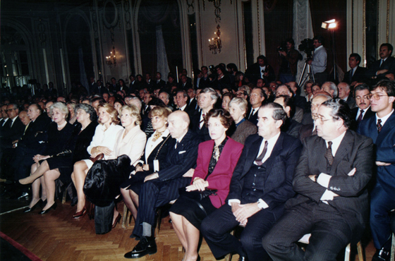 8 de julio de 1991. Disertación del Presidente del Uruguay Luis Alberto Lacalle Herrera, sobre el tema Nevas tendencias de la política internacional
