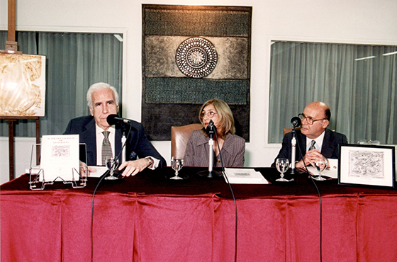 Emb. Carlos Ortiz de Rozas, Dra. Lilian del Castillo de Laborde y Emb. Vicente Guillermo Arnaud
