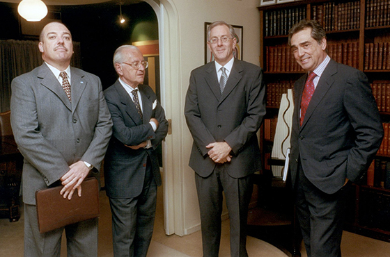 Ignacio Ezcudún, Enrique Carrier, Carl Worker y Enrique de la Torre