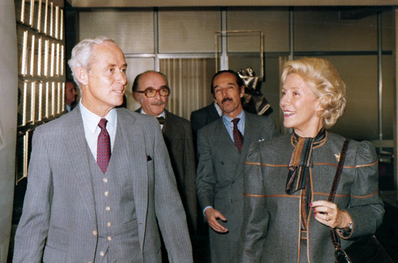 Emb. Frank V. Ortiz, Dr. Leopoldo Portnoy, Dr. Jorge A. Aja Espil y Sra. Amalia Lacroze de Fortabat