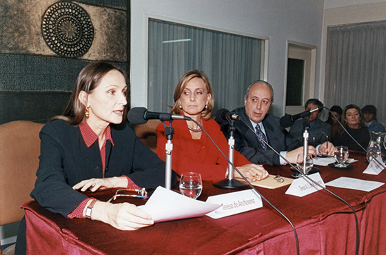 Teresa de Anchorena, Teresa Aguirre Lanari de Bulgheroni y Alberto A. Petrina
