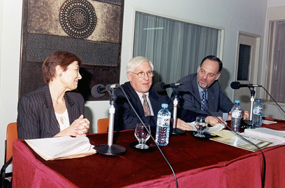 Marina Saglietti, Edward Kaufman y Pablo Grinstein