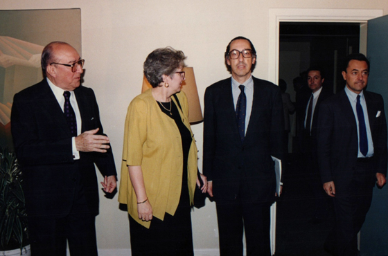 Seminario Fuerzas para el mantenimiento de la paz. Emb. Carlos Manuel Muñiz, Emb. Louise Frechette, Emb. Fernando Petrella, Dr. José María Lladós y Lic. Felipe de la Balze