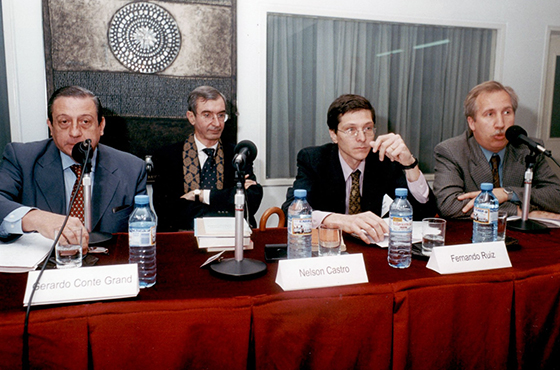 Gerardo Conte Grand, Nelson Castro, Fernando Ruiz y Hans Blomeier