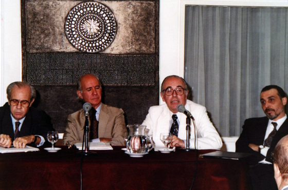 Eduardo A. Roca, Alberto Castels, Gerardo Ancarola y Raúl Arlotti