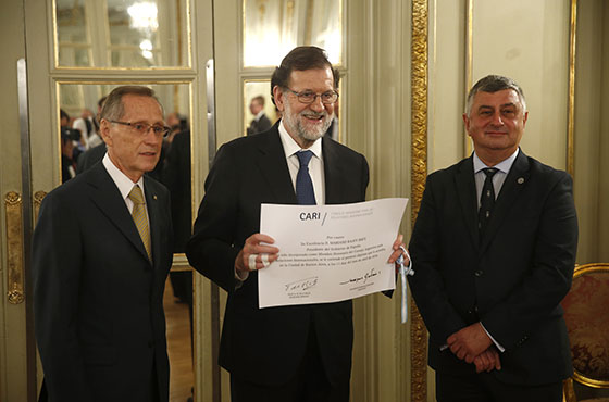 Adalberto Rodríguez Giavarini, Mariano Rajoy Brey y Gerardo Bongiovanni