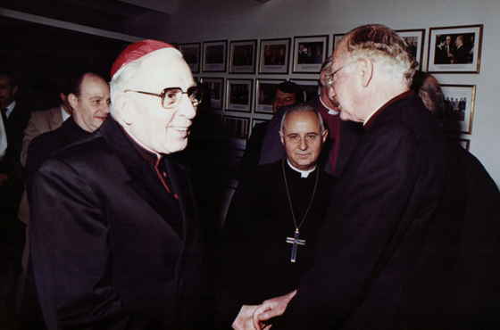 Arzobispo Primado en la Argentina Cardenal Juan Carlos Aramburu, Nuncio Apostólico Mons. Ubaldo Calabresi y Mons. Robert Alexander Kennedy Runcie