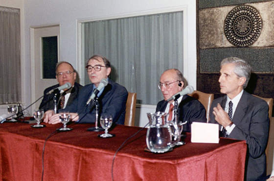 Emb. Jan Kopecky, Jaroslav Sedivy, Emb. Carlos Manuel Muñiz, Emb. Alberto L. Davérède