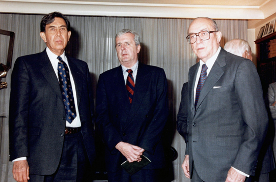 D. Cuauhtemoc Cárdenas Solórzano, Félix Peña y Carlos Manuel Muñiz