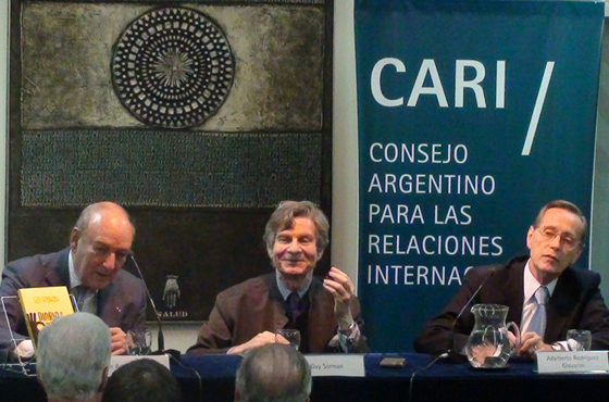 Embajador Archibaldo Lanús, Guy Sorman y Adalberto Rodríguez Giavarini