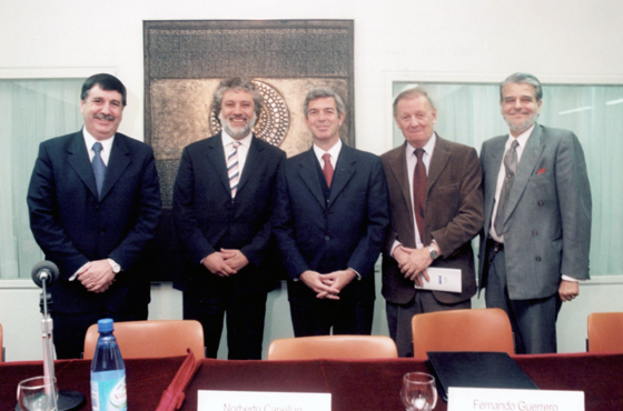 Norberto Capellan, Ceferino Namuncurá, Fernando Guerrero, Jorge Skvarca y Luís González Balcarce