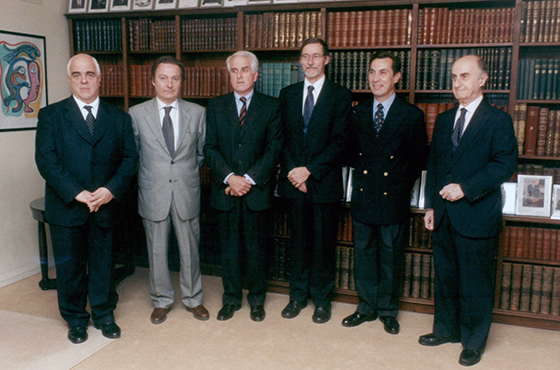 Dr. Ariel R. Mansi, Dr. José María Lladós, Dr. Angel E. Molinari, Dr. Johannes Huber, Min. Rubén Néstor Patto y Emb. Juan Carlos M. Beltramino