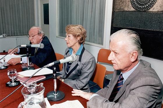 Dr. Carlos Colautti, Dra. Hortensia D. T. Gutiérrez Posse y Dr. Gregorio Badeni