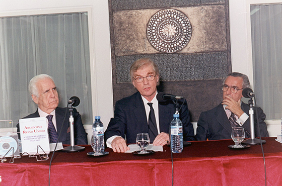Carlos Ortiz de Rozas, Emb. Sir Robin Christopher y Rosendo M. Fraga