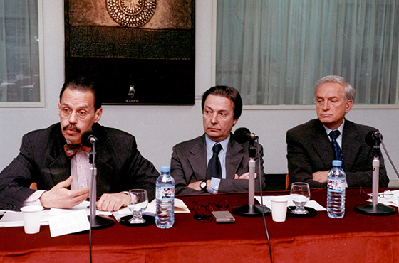 Jan Kregel, José María Lladós y Felipe Frydman