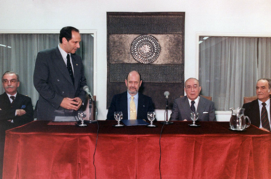 Vittorino Allocco, Ricardo Lafferriere, José María Gil-Robles Gil-Delgado, Emb. Carlos Manuel Muñiz y Emb. Juan José Uranga