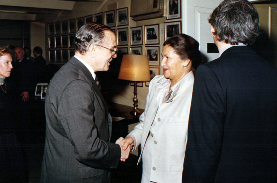 Dr. Alberto Rodríguez Galán y Diputada Simone Veil