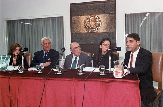 María Fernanda Dayub Acosta, Emb. Emilio J. Cárdenas, Emb. Carlos Manuel Muñiz, Carina Emilce Faur y Enrique Stel